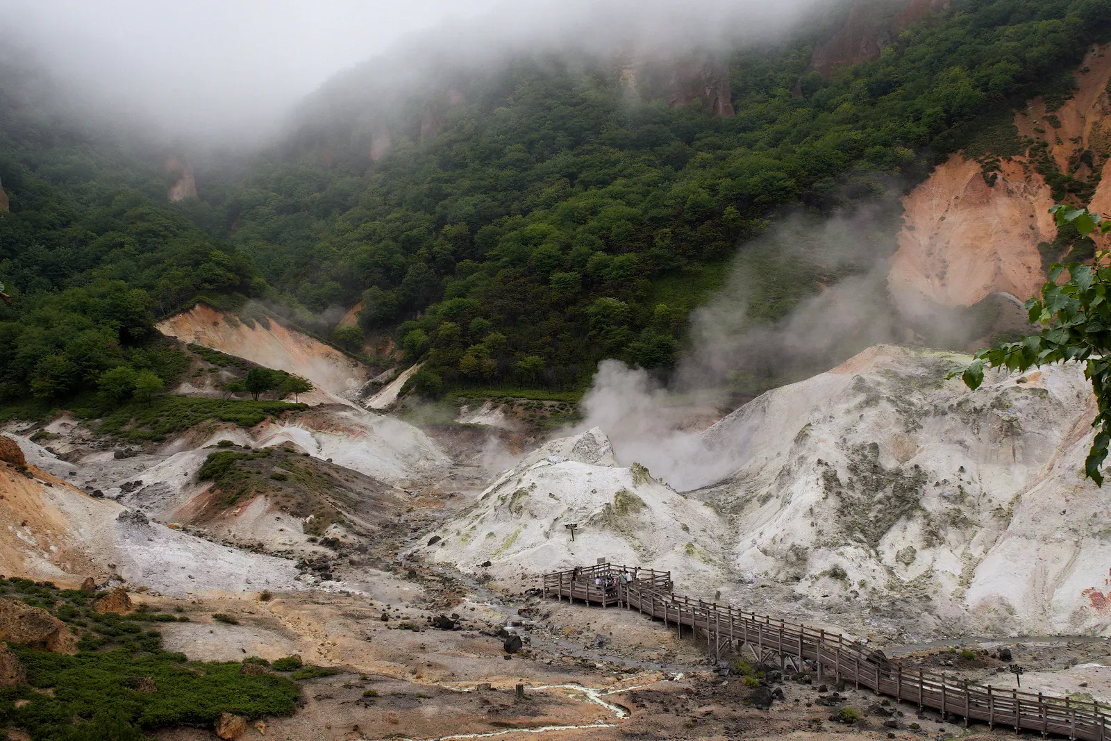 Jigokudani Hell Valley at Noboribetsu Onsen
